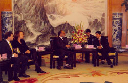 Kamran Khozan & vice presidents of American Stock Exchange meeting with the govenor of Jiangxi Province