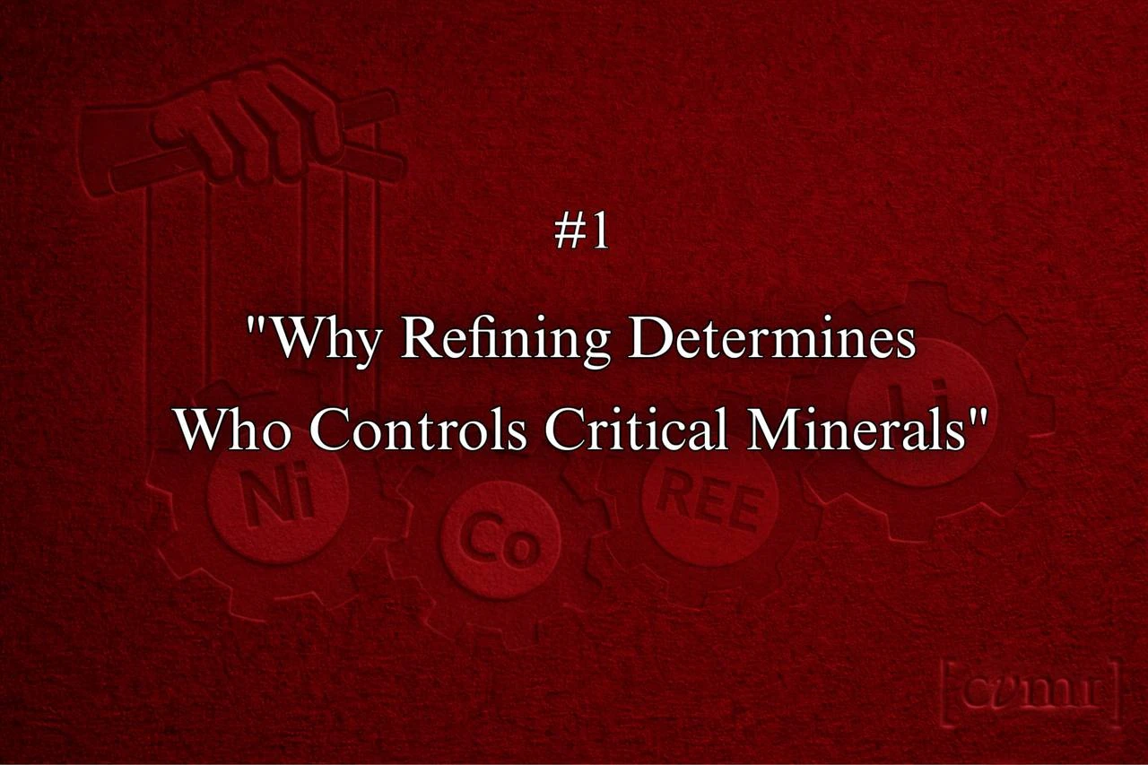 Why Refining Determines Who Controls Critical Minerals