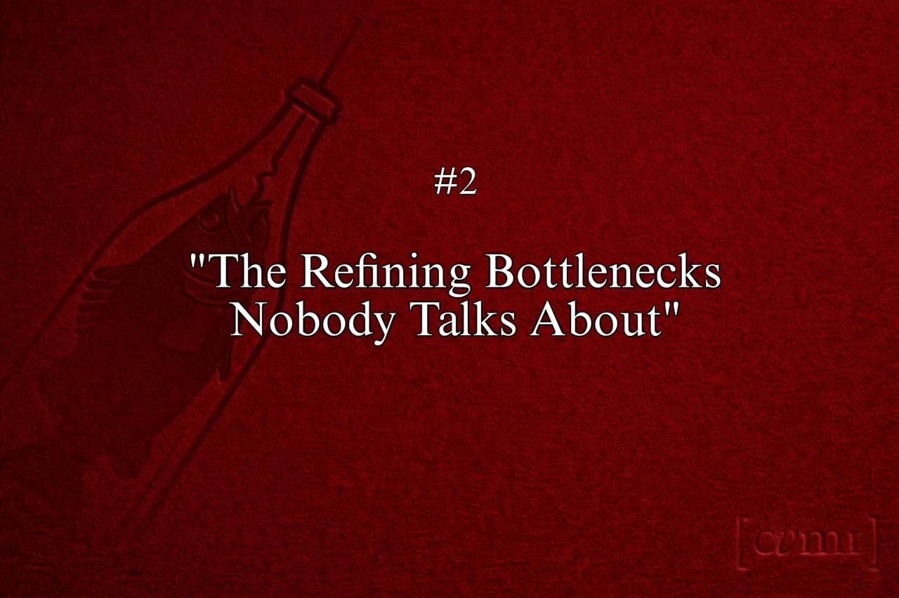 The Refining Bottlenecks Nobody Talks About